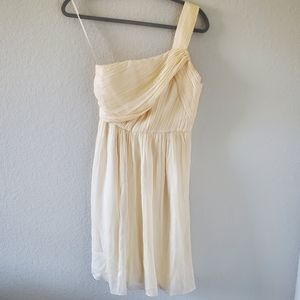 J Crew lucienne silk one shoulder dress NWT